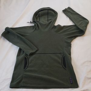 Melanzana Micro Grid Hoodie Thyme